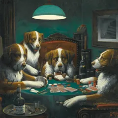 Dogs Playing Poker
